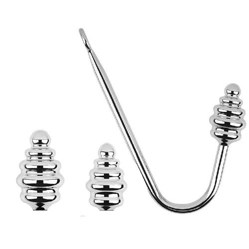 Anal Hooks Set GreatBenefit Screw-in 8826 Hook Ribbed Anal 1013